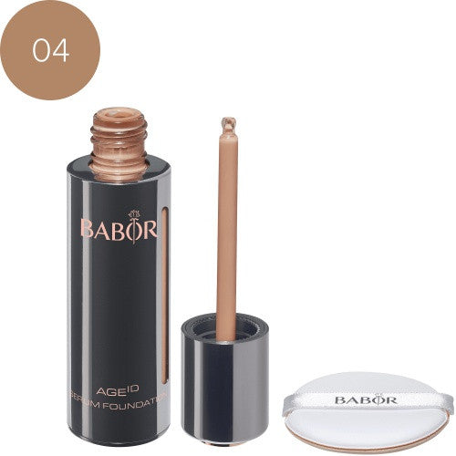 Babor Serum Foundation 04 sunny. Serum-lignende foundation med ultralett tekstur. Gir en naturlig glow som passer alle hudtyper.